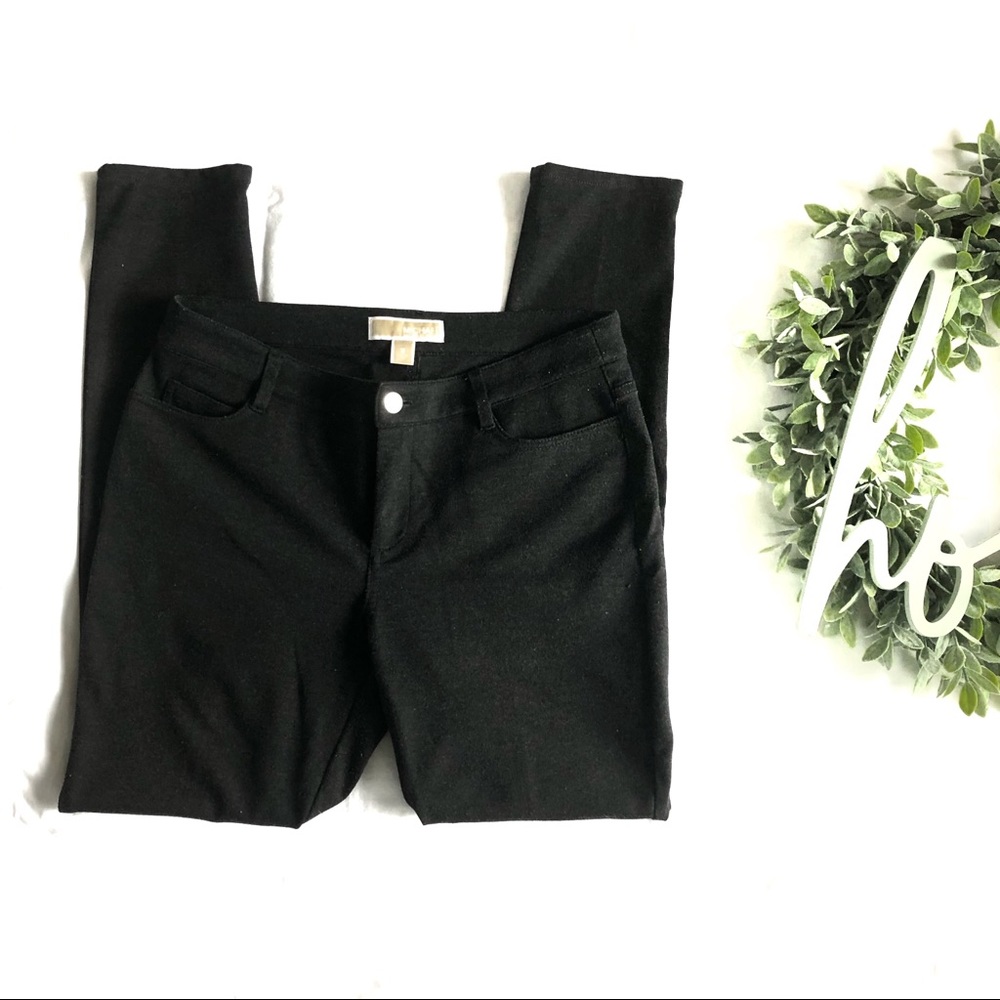 { MICHAEL KORS } Gray Skinny Leg Work Separates Pants